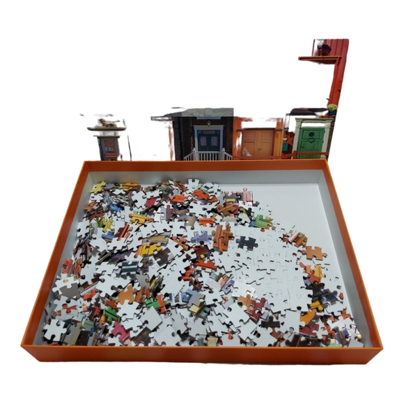 Colorful Doors Jigsaw Puzzle 29.5” By 19.5” Inches By Talking Tables 1000 Pieces - Picture 3 of 8